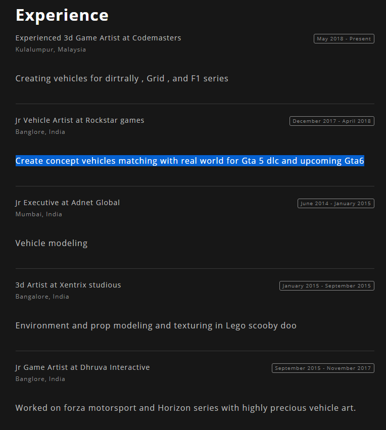 مشخصات بازی gta vi