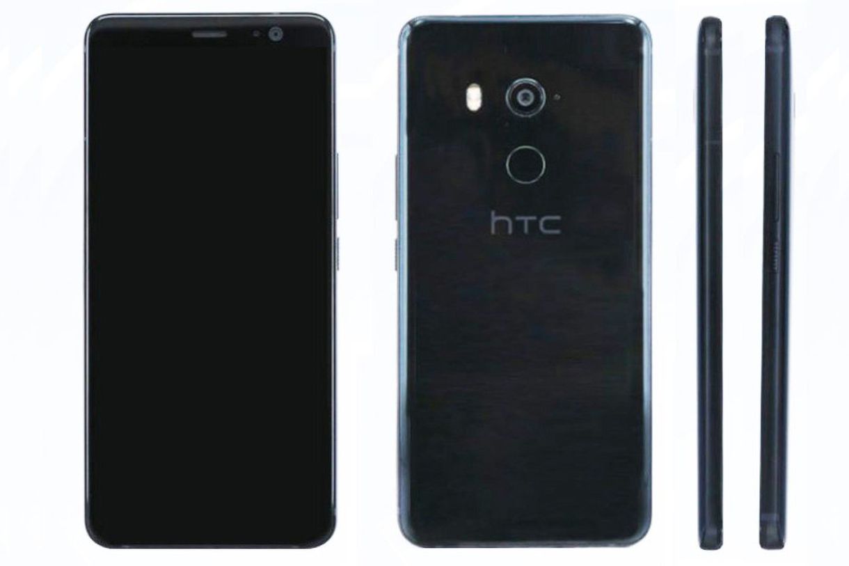 رندر منتشر شده از HTC U11 Plus با حاشیه بسیار باریک