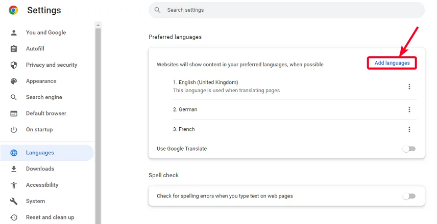 آموزش تغییر زبان در گوگل کروم
