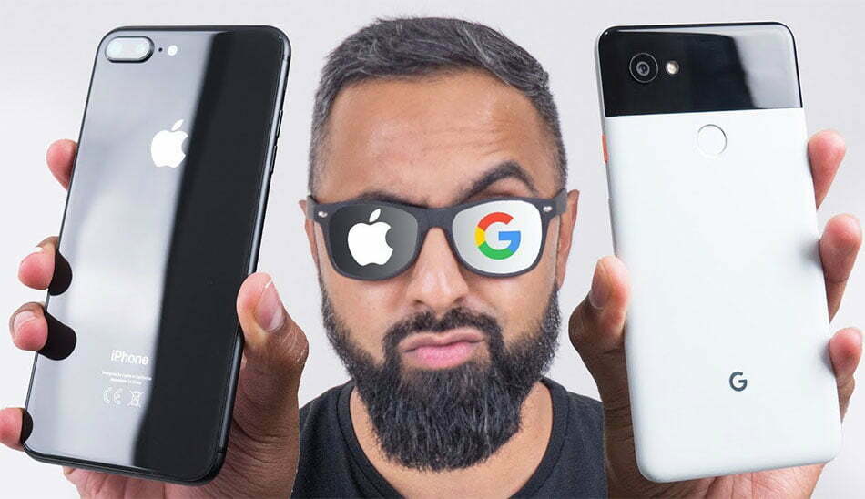 iphone x vs google pixel 2 xl / آیفون 10 در برابر گوگل پیکسل 2 ایکس ال