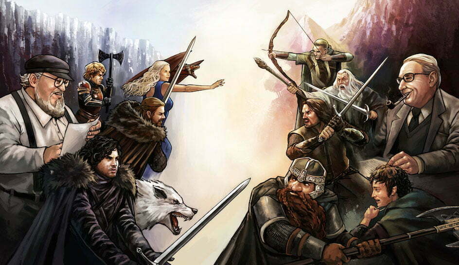 lord of the rings game of thrones / جورج آر آر مارتین