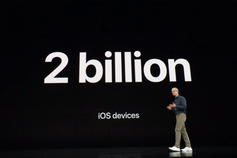 دو میلیارد دستگاه اپل استفاده از سیستم عامل iOS