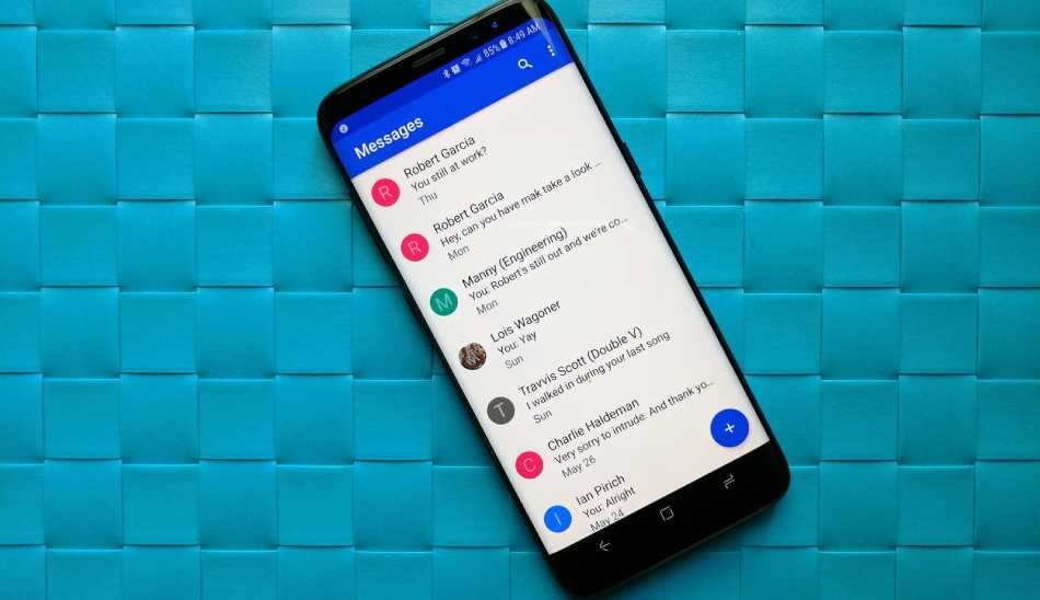 اپلیکیشن پیامرسان اندروید کیو/ Android Q Messaging App