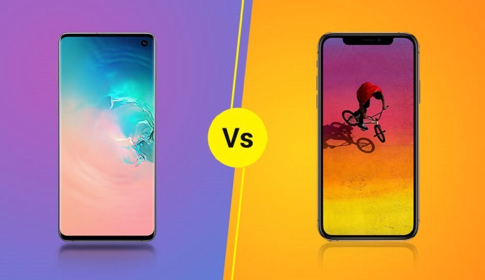 iphone xs vs samsung galaxy s10/ آیفون 10 اس در مقابل سامسونگ گلکسی اس 10