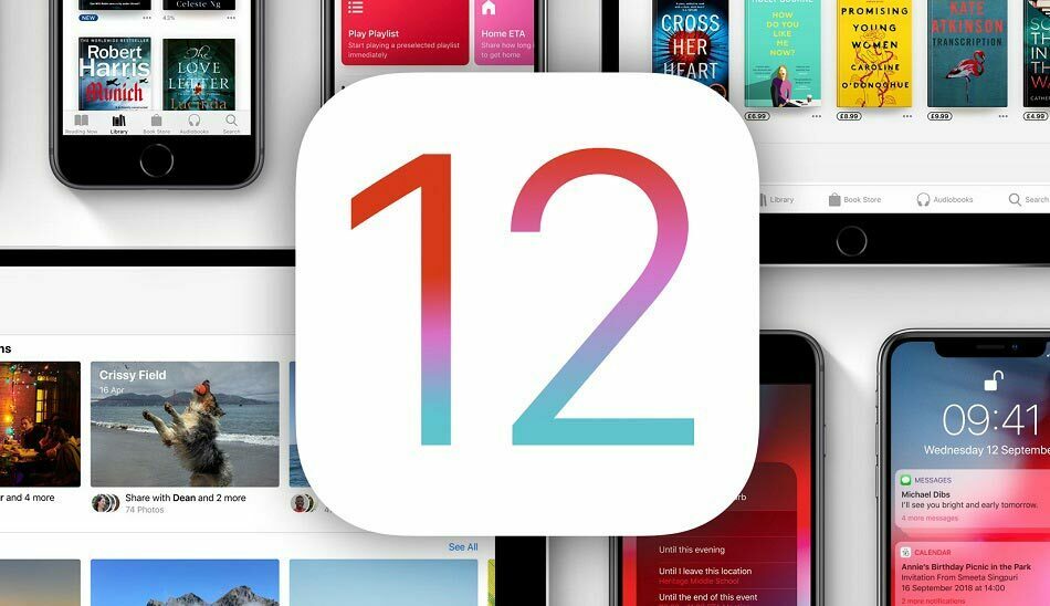 آپدیت ios 12