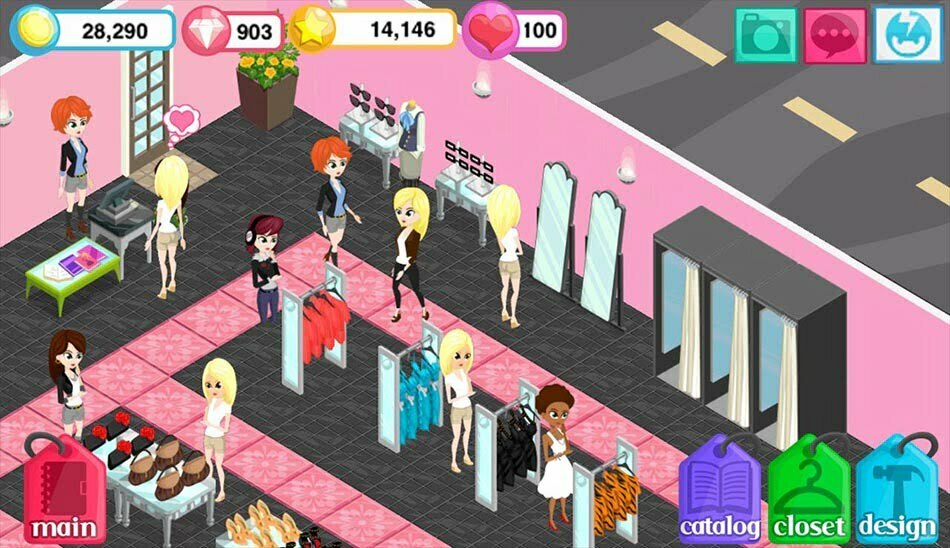 بازی لباس فروشی ios - بازی «Fashion Story»