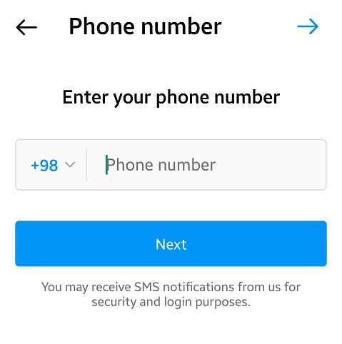 عوض کردن شماره اینستا / تغییر شماره اینستاگرام بدون ورود به اکانت