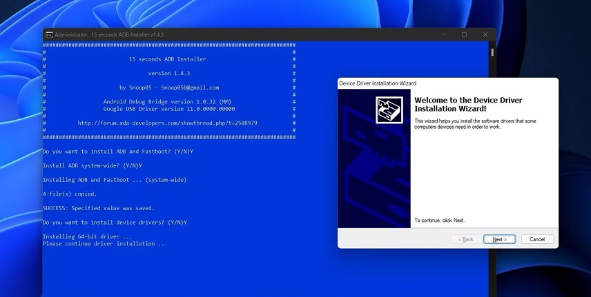 نصب برنامه های اندروید در Windows 11
