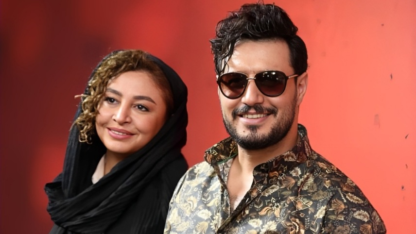 جواد عزتی و همسرش