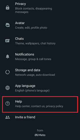 نحوه تماس با واتساپ 