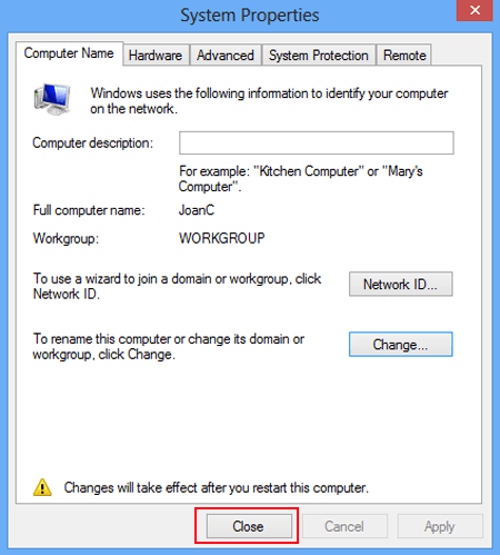 تغییر دادن نام کامپیوتر در ویندوز 8 / تغییر نام کاربری در کامپیوتر با ویندوز 10