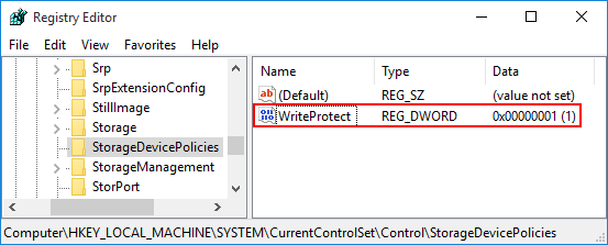 نحوه رفع خطای write protection