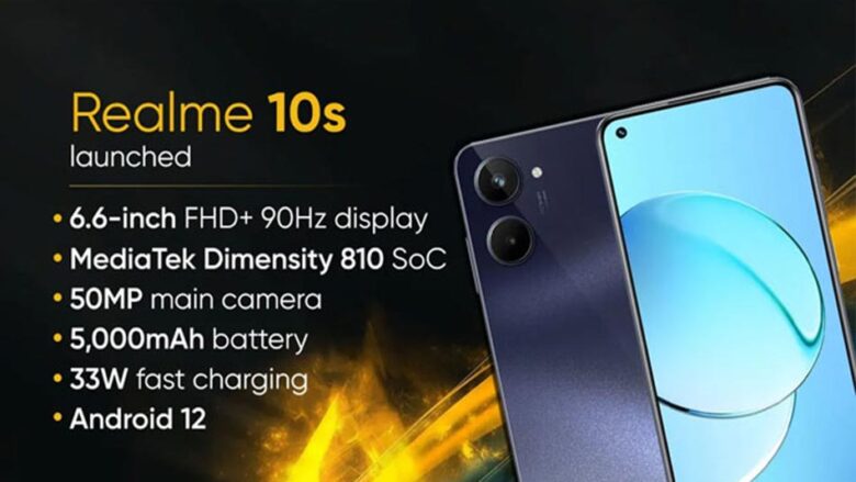 گوشی ریلمی 10s با تراشه مرکزی Dimensity 810 عرضه شد