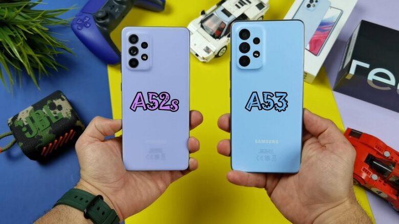 مقایسه گوشی a53 با a52s