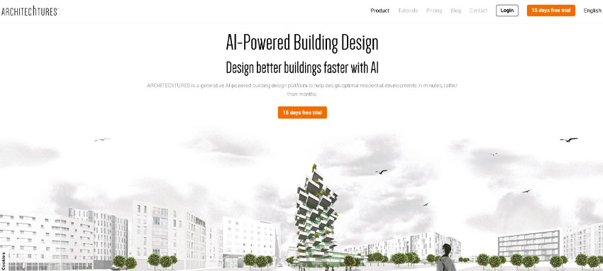 سایت هوش مصنوعی برای معماری ARCHITEChTURES
