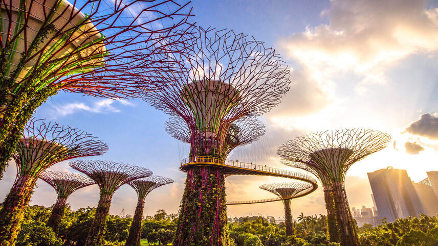 باغ‌ های خلیج سنگاپور (Gardens by the Bay) - از زیباترین جاهای دیدنی سنگاپور