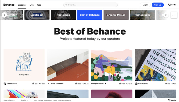 نحوه کسب درآمد از سایت behance