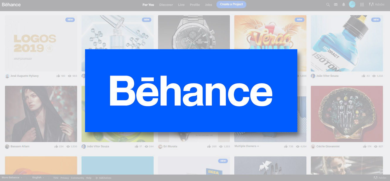 کسب درآمد از سایت behance