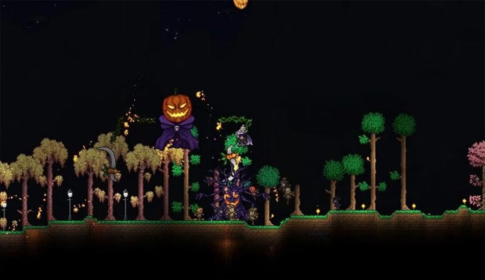 4. Terraria: Pumpkin Moon بازی های هالووین اندروید