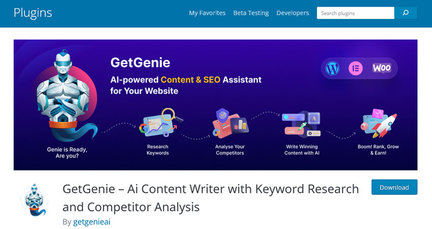 افزونه Get Genie